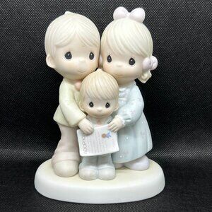 Precious Moments "God Bless The Day We Found You"  figurine (boy)